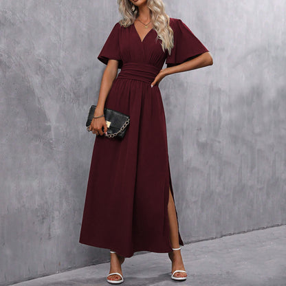 Robe Fendue Élégante et Tendance
