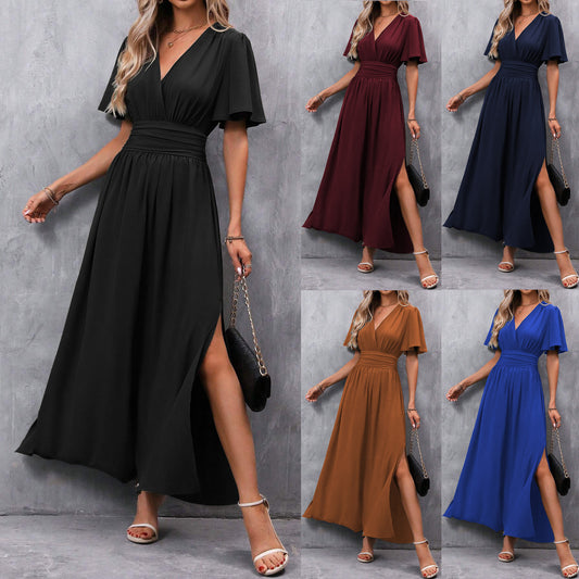 Robe Fendue Élégante et Tendance
